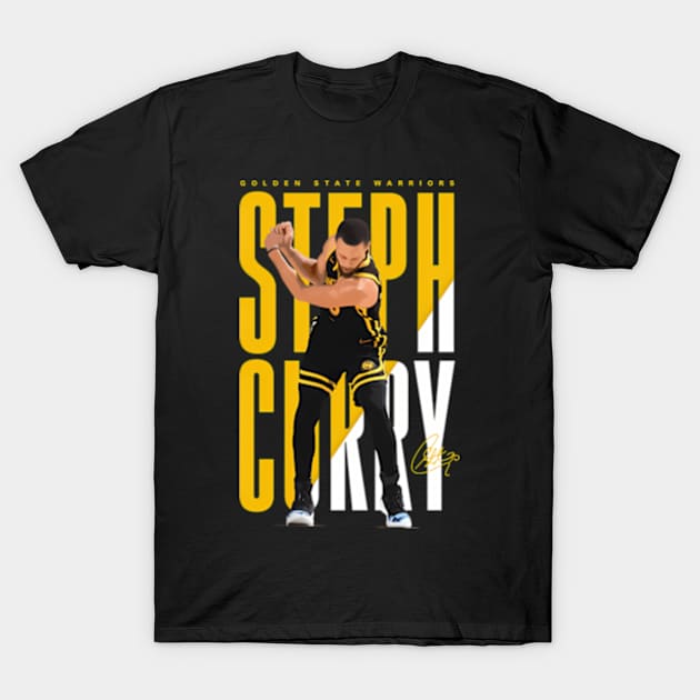 Steph Curry Golf Celebration T-Shirt by binchudala